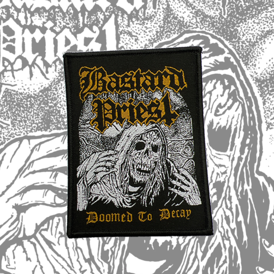 Bastard Priest - skeleton woven patch