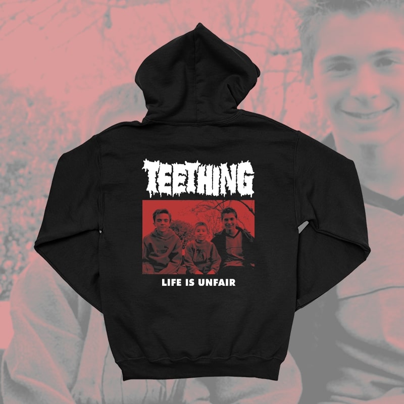 Teething – Life is unfair – hoodie Teething - Life is unfair - hoodie - Image 2