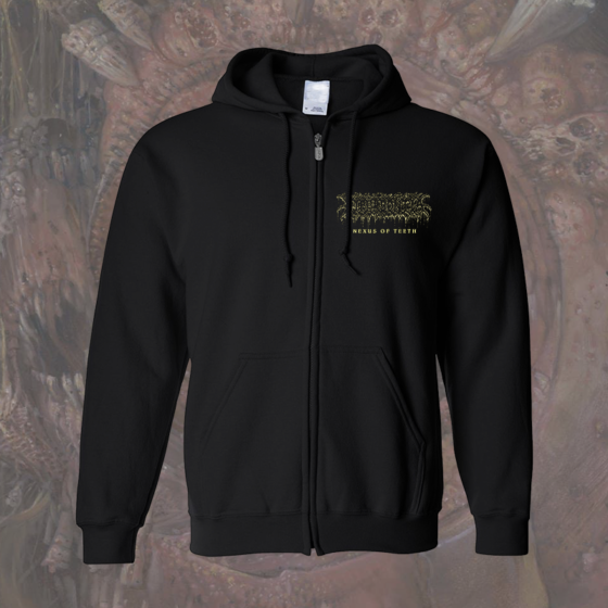 Hyperdontia - Nexus of Teeth zipper hoodie