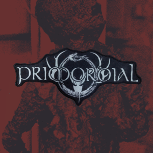 Primordial logo woven backpatch