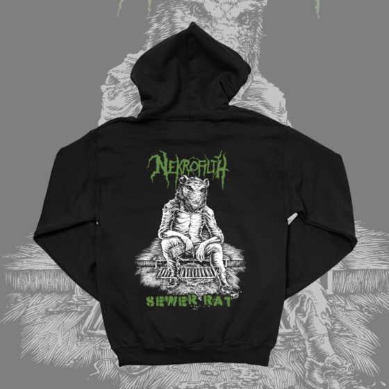 Nekrofilth – Sewer Rat zipper hoodie