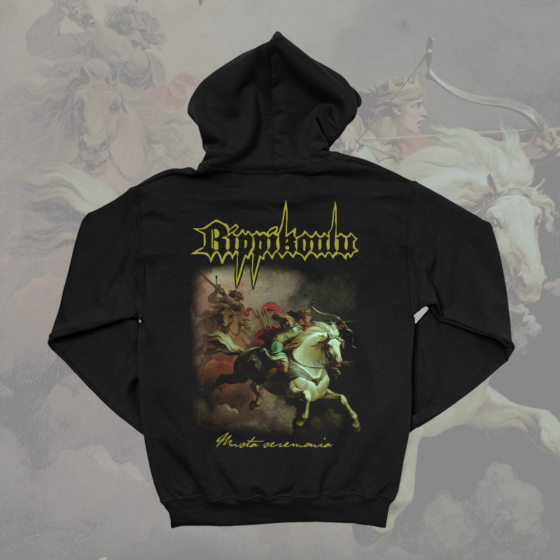 Rippikoulu – Musta Seremonia colored zipper hoodie