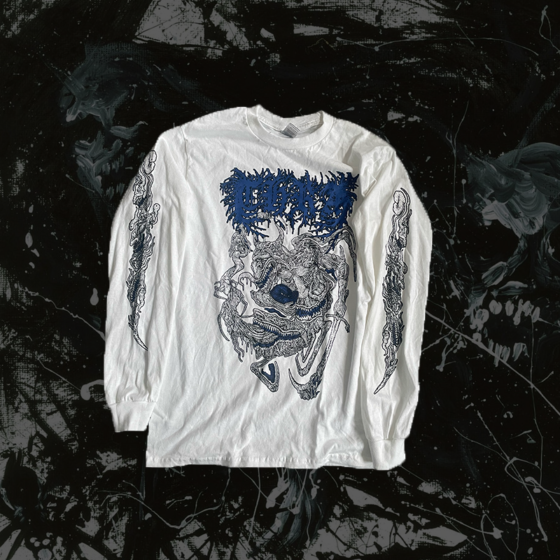 Thra - Spiraling Beast white longsleeve shirt