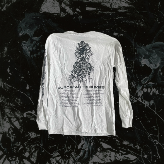 Thra – Spiraling Beast white longsleeve shirt