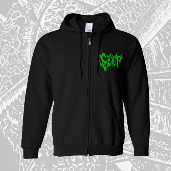 Seep - Brutalized zipper hoodie