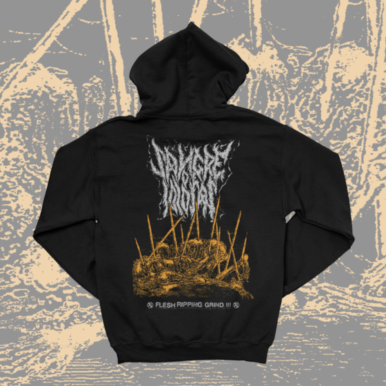 Sangre de Idiotas – Flesh Ripping Grind zipper hoodie