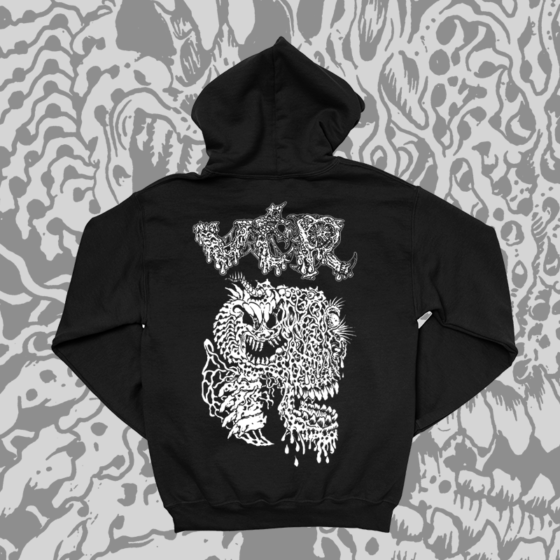 Vér – Skeletom zipper hoodie