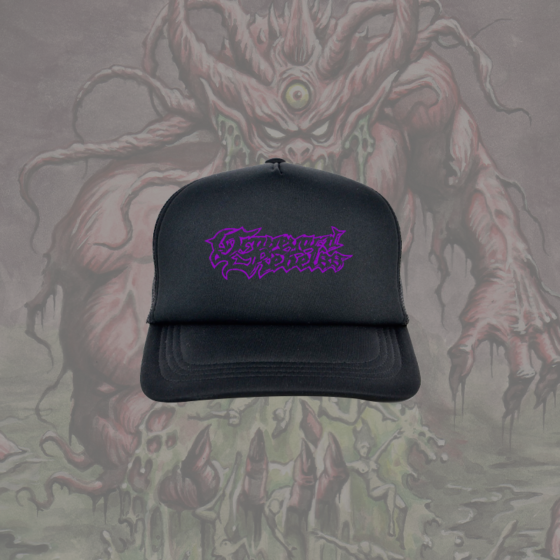 Graveyard Rebelss printed logo trucker hat