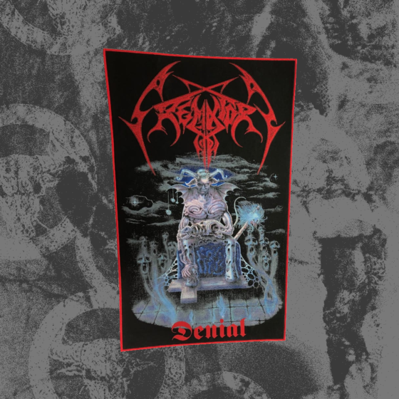 Crematory - Denial woven backpatch red border